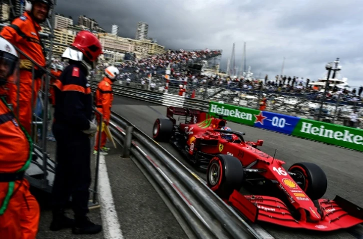 Charles Leclerc lors des qualifications du Grand Prix de F1 de Monaco le 22 mai 2021