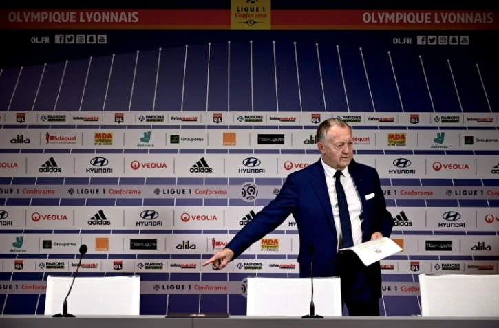 Le président lyonnais Jean-Michel Aulas au siège du club à Décines, le 13 février 2020 