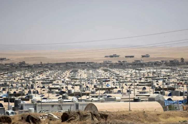 Un camp de déplacés situé entre les villes irakiennes de Erbil et Mossoul, le 20 juin 2017 
