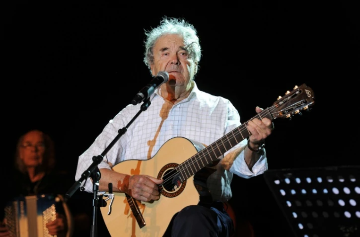 Pierre Perret donne un récital dans sa ville natale de Castelsarrasin (Tarn-et-Garonne), le 4 mai 2016