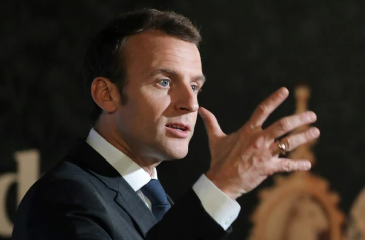 Le président de la République Emmanuel Macron
Ă Sydney le 2 mai 2018