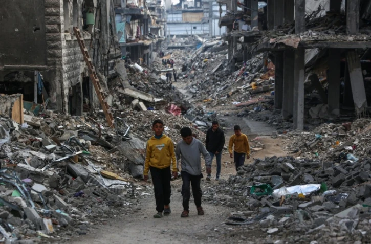 Destructions à Beit Lahia, dans le nord de la bande de Gaza, le 9 mars 2025