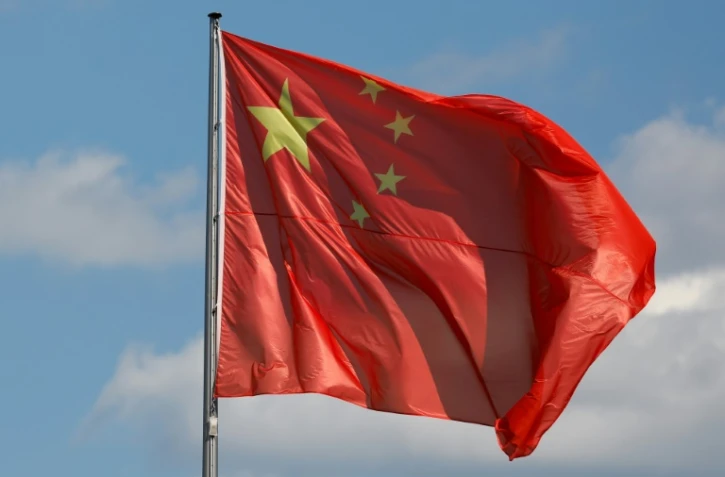 Le drapeau chinois, le 31 mai 2017 à Berlin