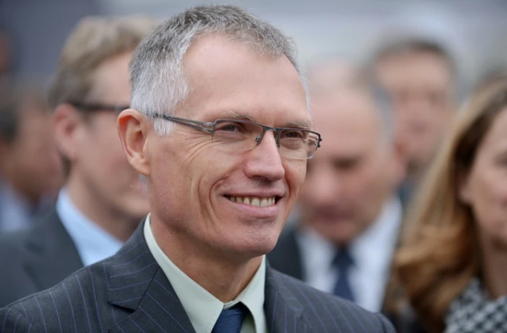 Carlos Tavares, président du directoire de de PSA Peugeot Citroen, lors de  l'inauguration d'une nouvelle implantation à Rueil-Malmaison, le 11 janvier 2016  