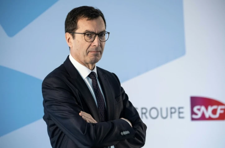 Le PDG de la SNCF Jean-Pierre Farandou, le 23 février 2023 à La Plaine-Saint-Eenis, en Seine-Saint-Denis