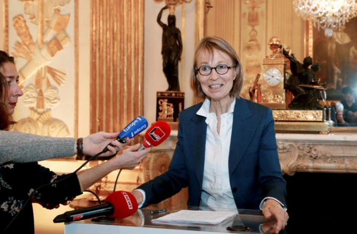 Françoise Nyssen, le 21 décembre 2017 au ministère de la Culture à Paris