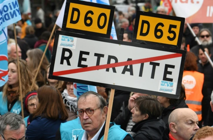 Manifestation contre la réforme des retraites, à Brest, le 22 mars 2018