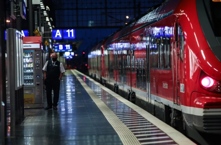 Gare de Francfort le 23 août 2021, alors que l'Allemagne est touchée par un mouvement de grève des conducteurs de trains