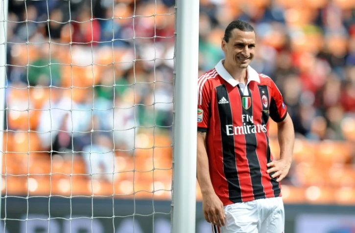Zlatan Ibrahimovic Ă  l'AC Milan le 13 mai 2012