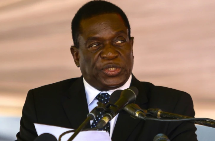 Emmerson Mnangagwa le 7 janvier 2017 Ă Harare