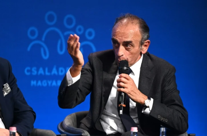 Le polémiste Eric Zemmour, le 24 septembre 2021 à Budapest  