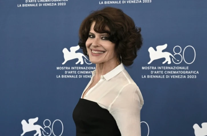 L'actrice française Fanny Ardant à la 80e Mostra de Venise pour le film "The Palace" de Roland Polanski, le 2 septembre 2023