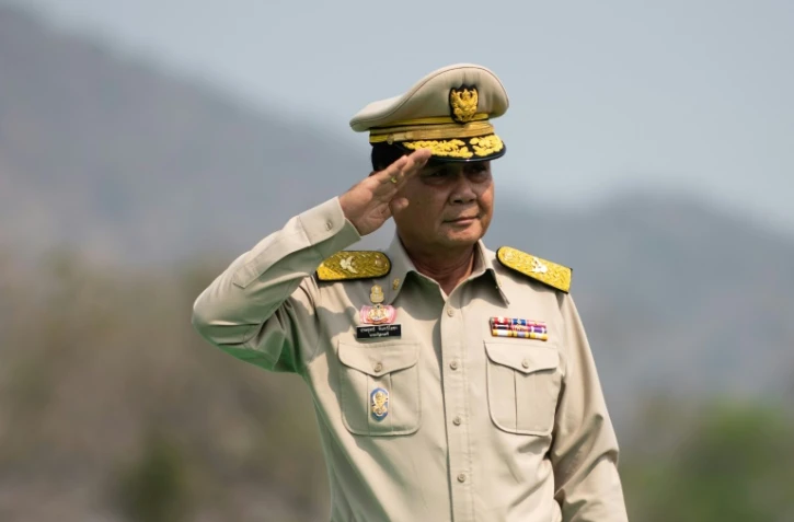 Le chef de la junte militaire thaïlandaise, Prayut Chan-O-Cha, lors d'un exercice militaire, en février 2019 à Lopburi