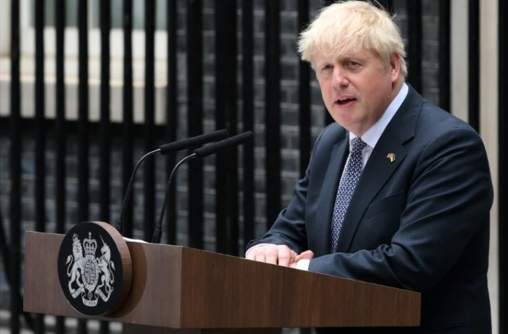 Le Premier ministre britannique Boris Johnson s'exprime, le 7 juillet 2022 Ă Londres