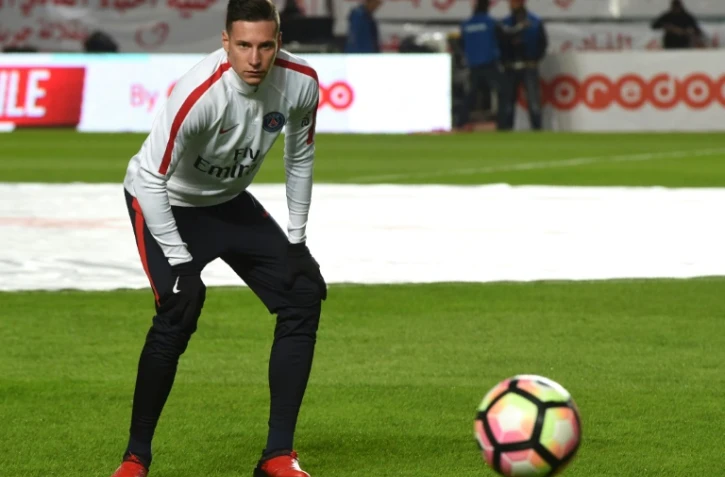 La recrue du PSG, l'Allemand Julian Draxler, lors du match amical face au Club Africain, le 4 janvier 2017 à Radès (Tunisie) 