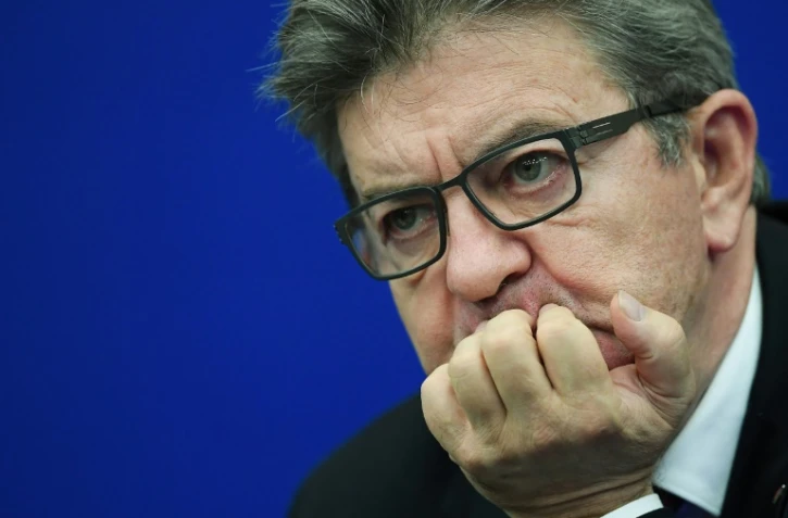 Le leader de la France insoumise Jean-Luc Mélenchon au Parlement européen à Strasbourg, le 24 octobre 2018