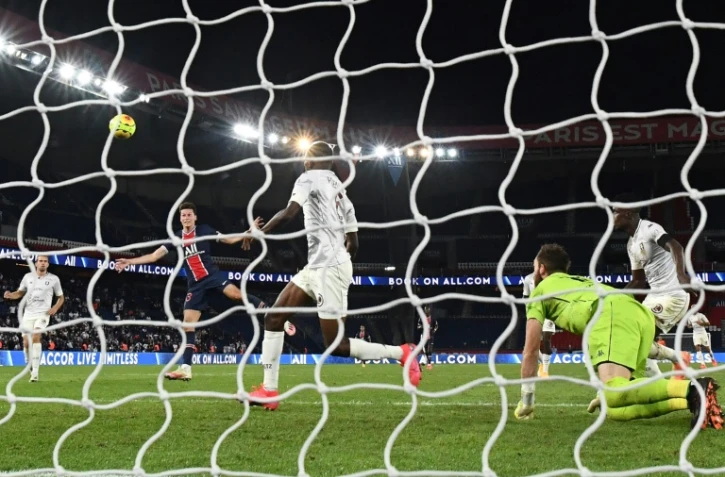 Julian Draxler inscrit l'unique but du match remporté par le PSG contre Metz, au Parc des Princes, le 16 septembre 2020