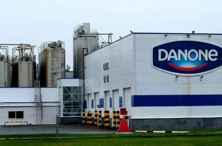 Une usine du groupe français Danone près de Tchekhov au sud de Moscou, le 22 juillet 2017