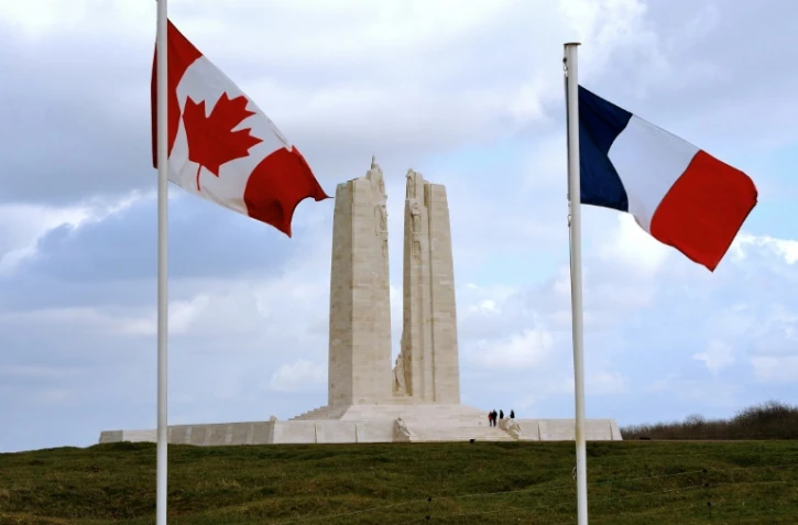 Le mémorial de Vimy, où des troupes canadiennes ont combattu pendant la Premième Guerre mondiale, le 23 février 2014