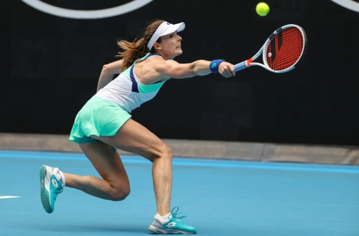 La Française Alizé Cornet face à la Croate Donna Vekic à l'Open d'Australie, le 23 janvier 2020 à Melbourne
