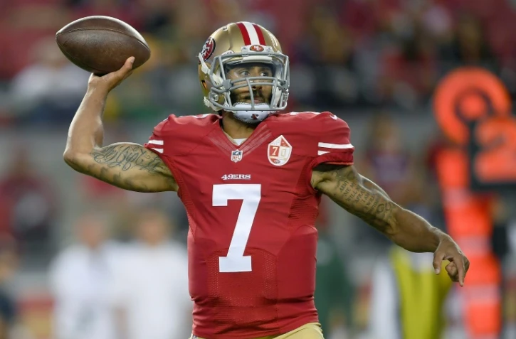Colin Kaepernick, meneur de jeu des San Francisco 49ers, le 26 août 2016 à Santa Clara en Californie