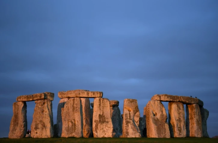 Le site préhistorique de Stonehenge, près d'Amesbury, le 19 janvier 2022 au Royaume-Uni