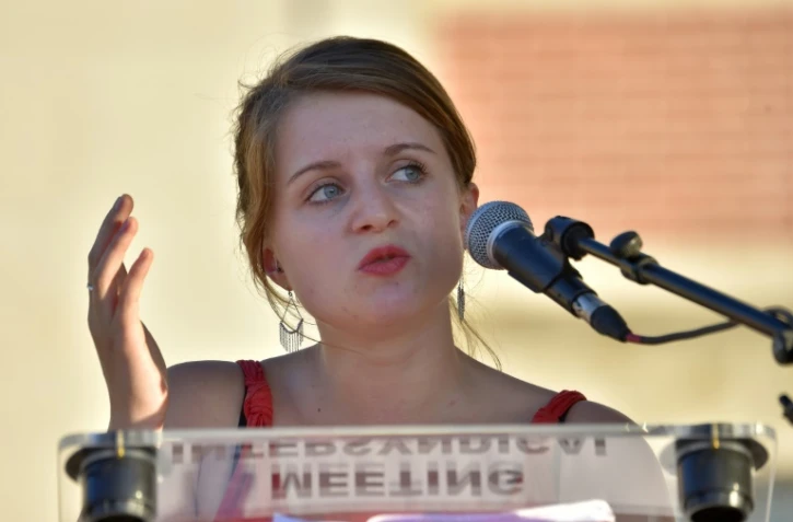 La présidente de l'Unef, Lilâ Le Bas, à Nantes le 7 septembre 2016