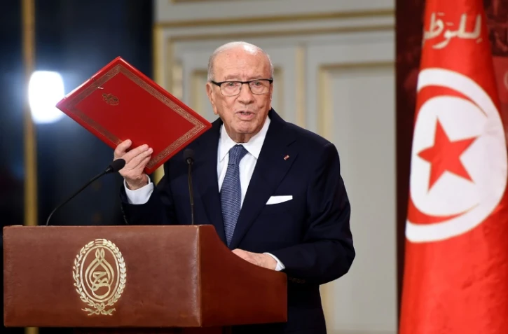 Le président tunisien Béji Caïd Essebsi à Tunis le 13 juillet 2016