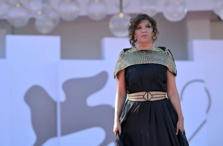 La réalisatrice de "The Voice of Hind Rajab", Kaouther Ben Hania, le 3 septembre 2025 à la Mostra de Venise 