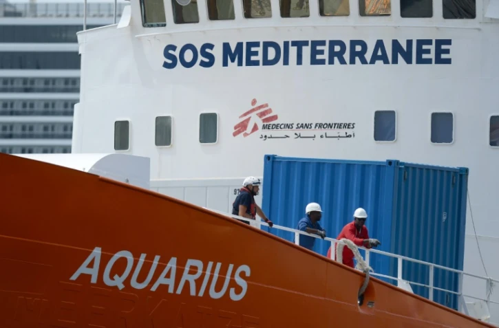 L'Aquarius, le 15 août 2018