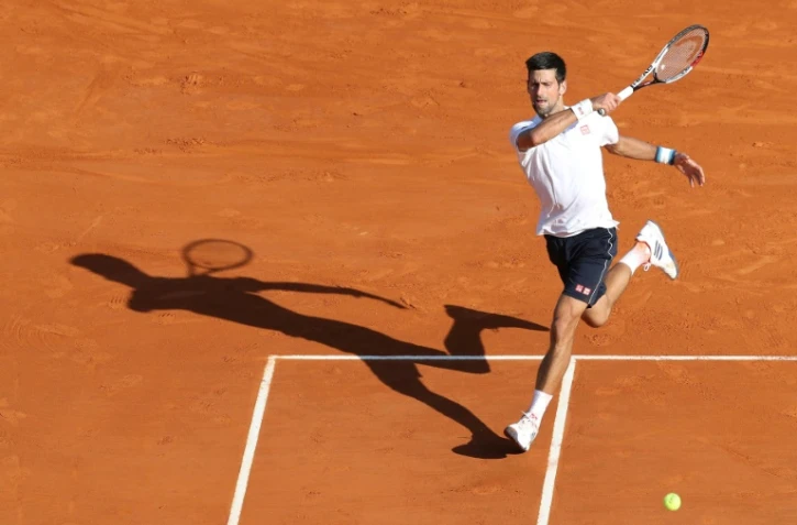 Le Serbe Novak Djokovic face au Belge David Goffin au Masters 1000 de Monte-Carlo, le 21 avril 2017 