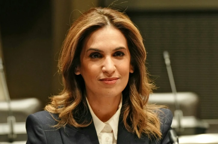 La journaliste Sonia Mabrouk, le 29 février 2024 à Paris