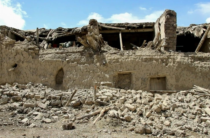 Des maisons détruites par le tremblement de terre dans la province de Paktika (sud-est de l'Afghanistan), le 22 juin 2022