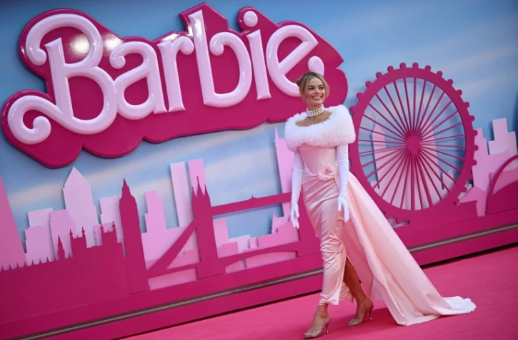 L'actrice australienne Margot Robbie lors de l'avant première européenne de "Barbie" le 12 juillet 2023, à Londres