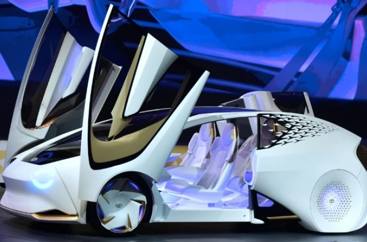 La Toyota Concept-i, exposée au salon d'électronique CES de Las Vegas, le 4 janvier 2017