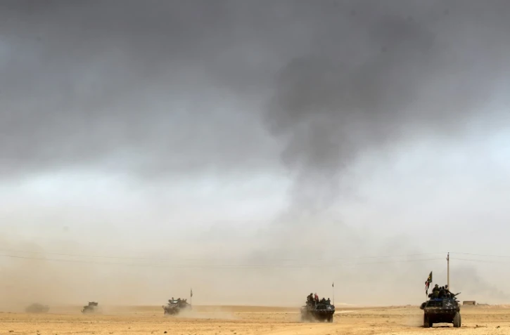 Les forces irakiennes sont déployées à 45km au sud de Mossoul, le 17 octobre 2016