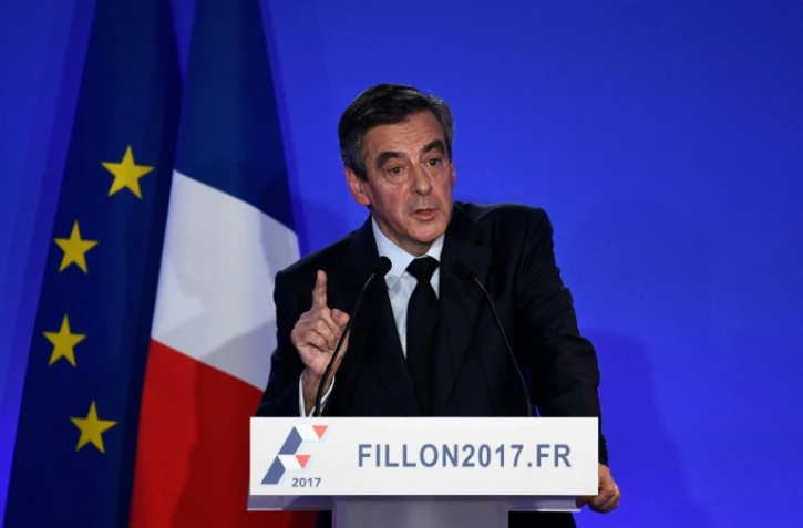 François Fillon lors de sa conférence de presse le 6 février 2017 à Paris
