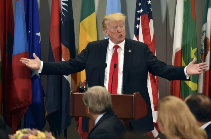 Le président américain Donald Trump à l'ONU à New York, le 25 septembre 2018