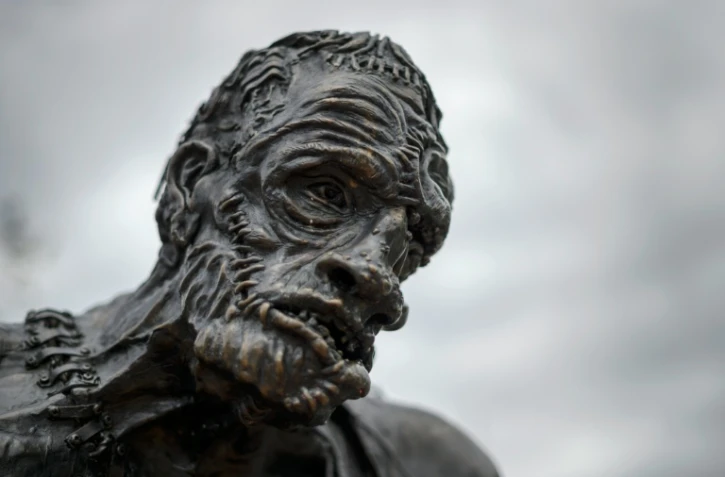 Statue du monstre de Frankenstein à Genève le 9 mai 2016