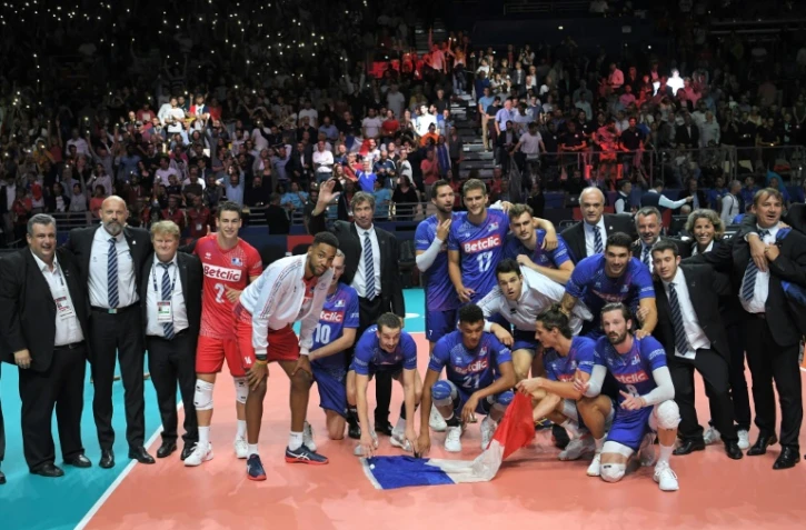 Les Français se qualifient pour les demi-finales de l'Euro de volley en battant l'Italie 3-0 à Nantes le 24 septembre 2019
