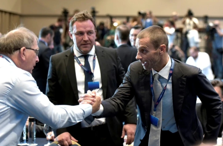 Aleksander Ceferin, le 14 septembre 2016 lors du congrès de l'UEFA à Athènes