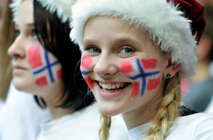 Une jeune norvégienne lors du 9ème Championnat d'Europe féminin de handball, le 10 décembre 2010, dans la salle de sport Hakons du parc olympique de Lillehammer