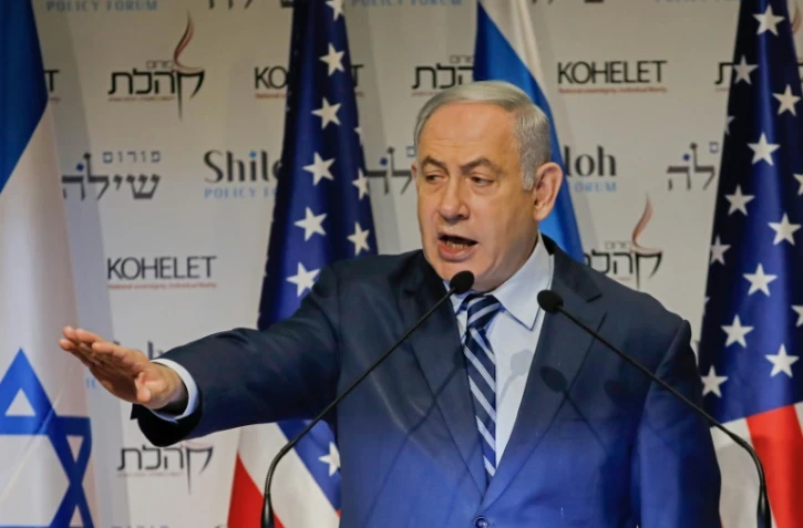 Le Premier ministre israélien Benjamin Netanyahu lors d'une conférence à Jérusalem le 8 janvier 2020
