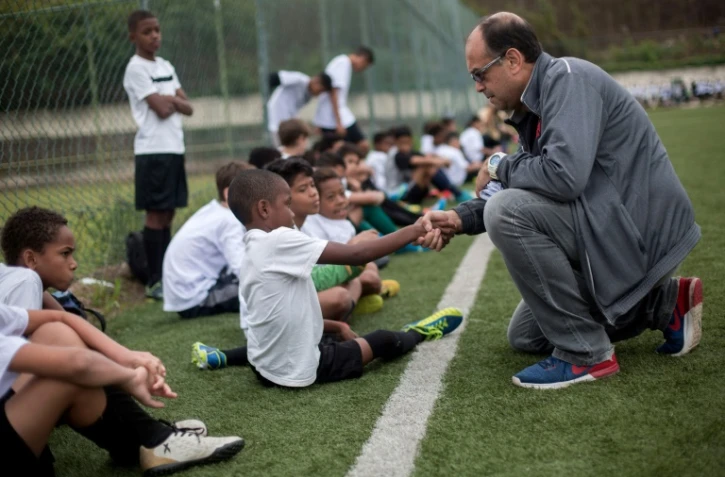 Jorge Athayde, scout pour le club brésilien de Vasco da Gama, le 24 octobre 2017 avec des espoirs