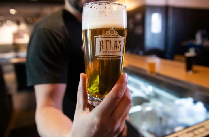 Une IPA en pression servie à l'Atlas Brew Works de Washington le 20 décembre 2019