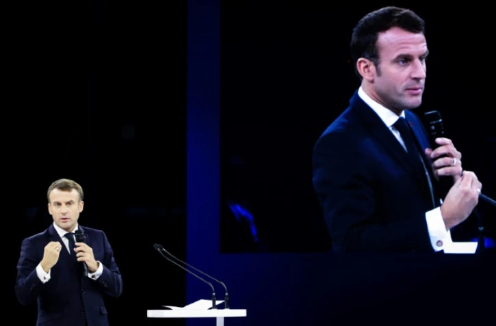 Le président Emmanuel Macron à Paris, le 12 novembre 2019