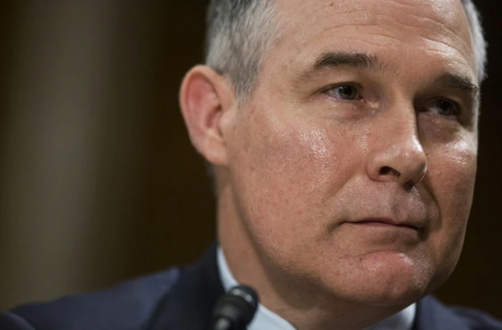 Le nouveau chef de l'Agence américaine de protection de l'environnement, Scott Pruitt, le 18 janvier 2017 à Washington, DC