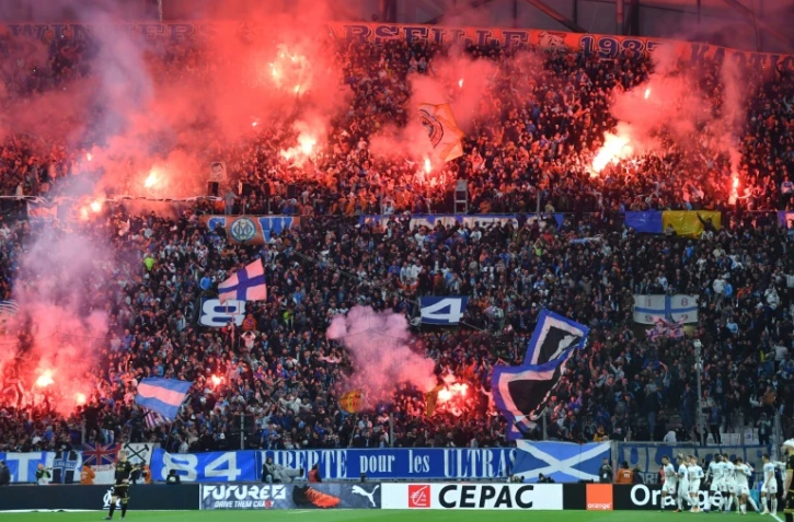 Les supporters de l'OM lors du match contre Nice, le 20 mars 2022 au Vélodrome