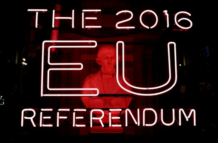 L'entrée de l'hôtel de ville le 24 juin 2016 à Manchester où sont annoncés les résultats au référendum