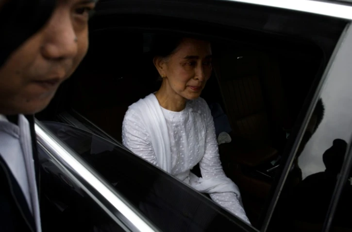 Aung San Suu Kyi le 17 août 2017 à Rangoon